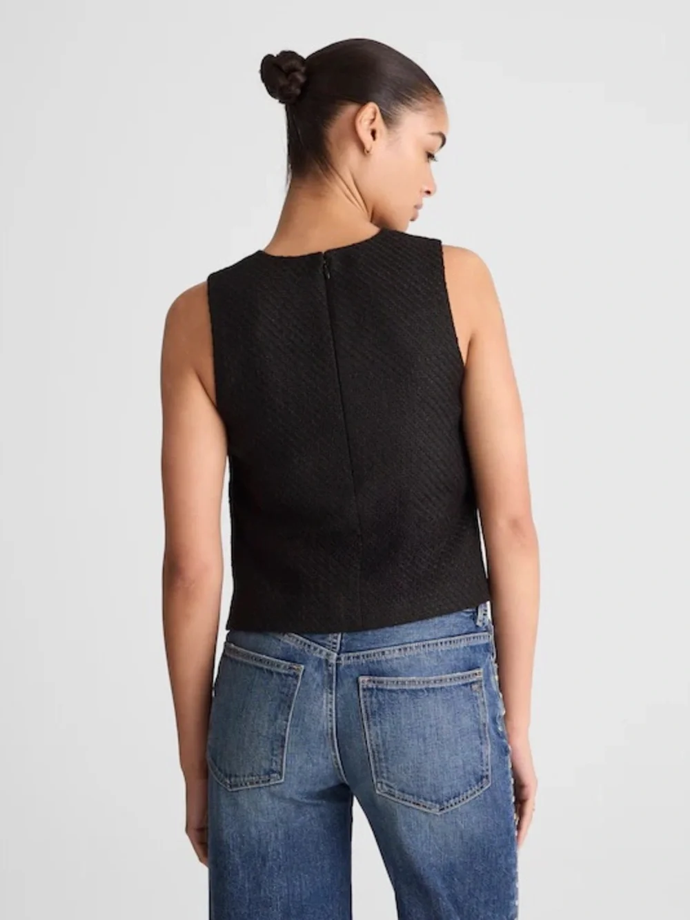 Madewell Boxy Shell Top in Tweed - Picture 9 of 10